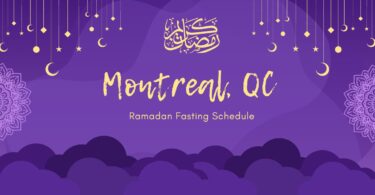 Ramadan Details Montreal QC
