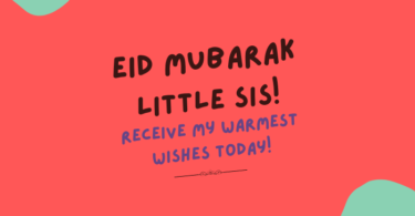 Eid Mubarak Little Sister